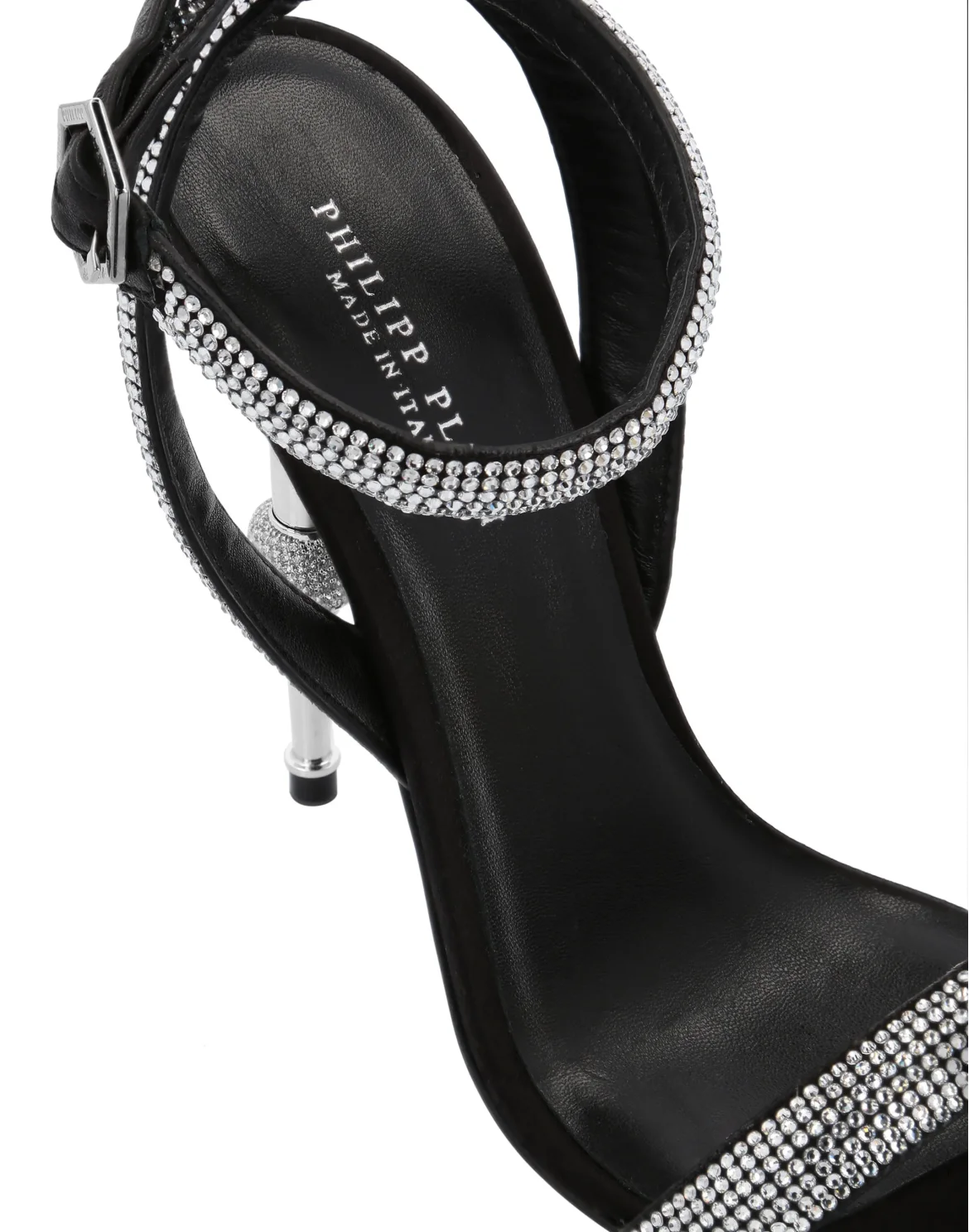Sandals High Heels Crystal, цвет: Серебристый
