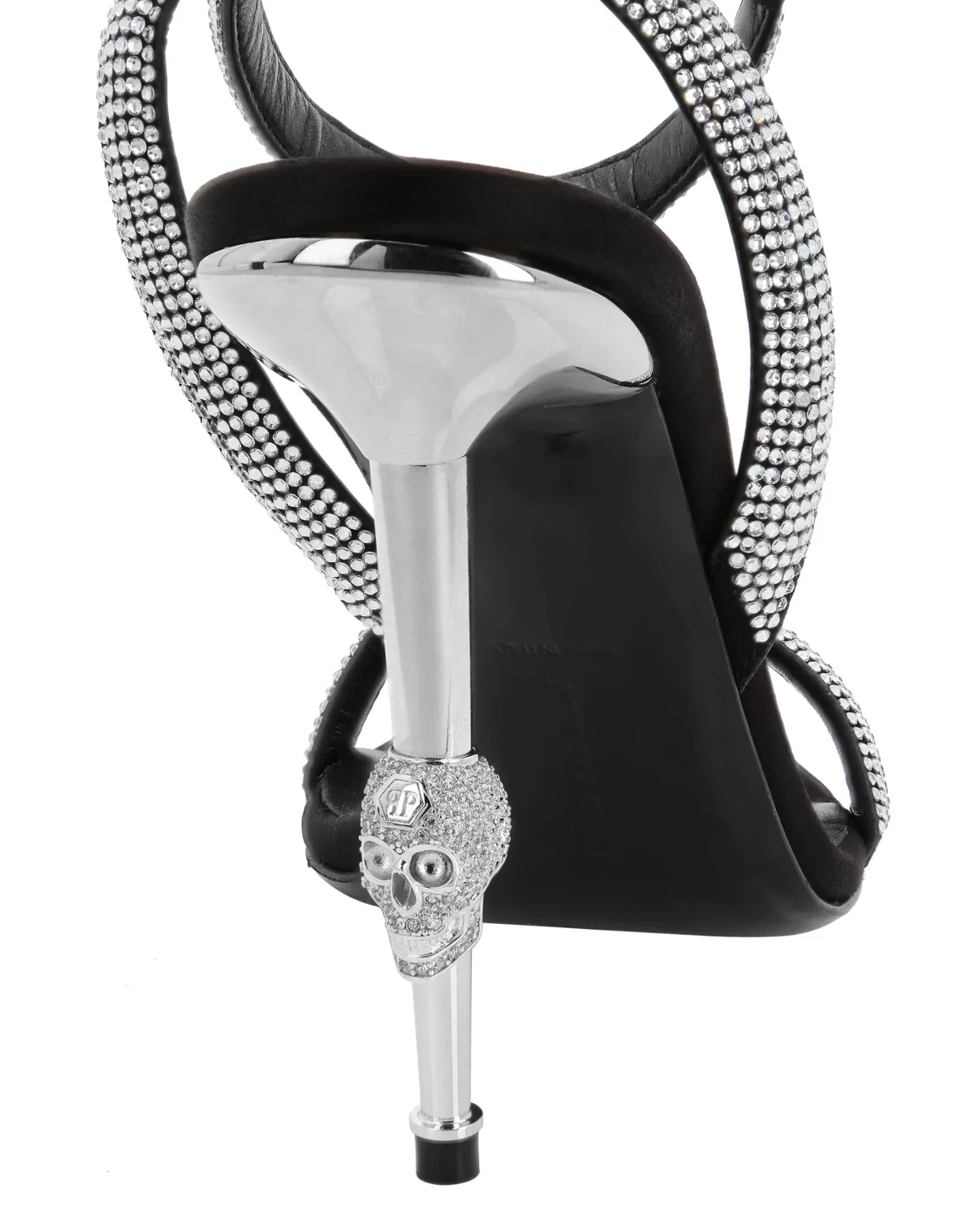 Sandals High Heels Crystal, цвет: Серебристый