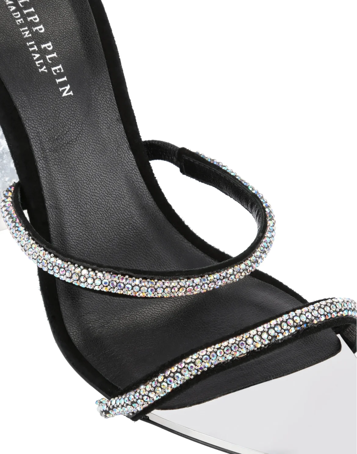 Sandals High Heels Crystal, цвет: Серебристый