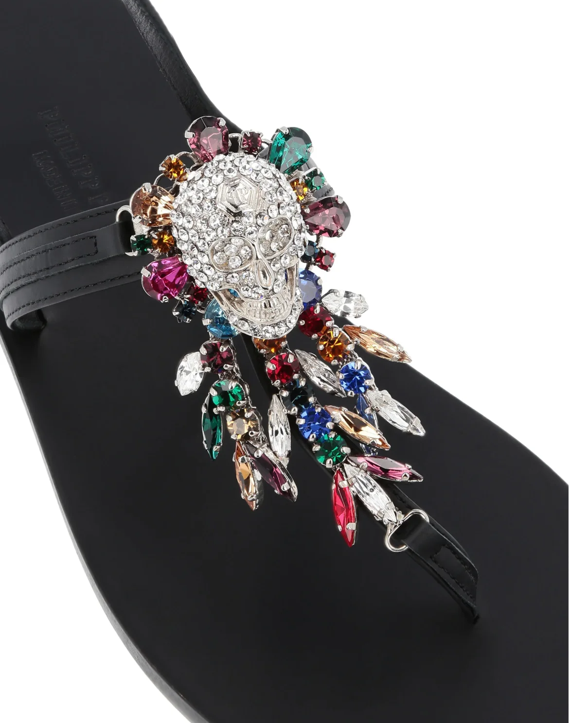 Sandals Flat Skull, цвет: Черный