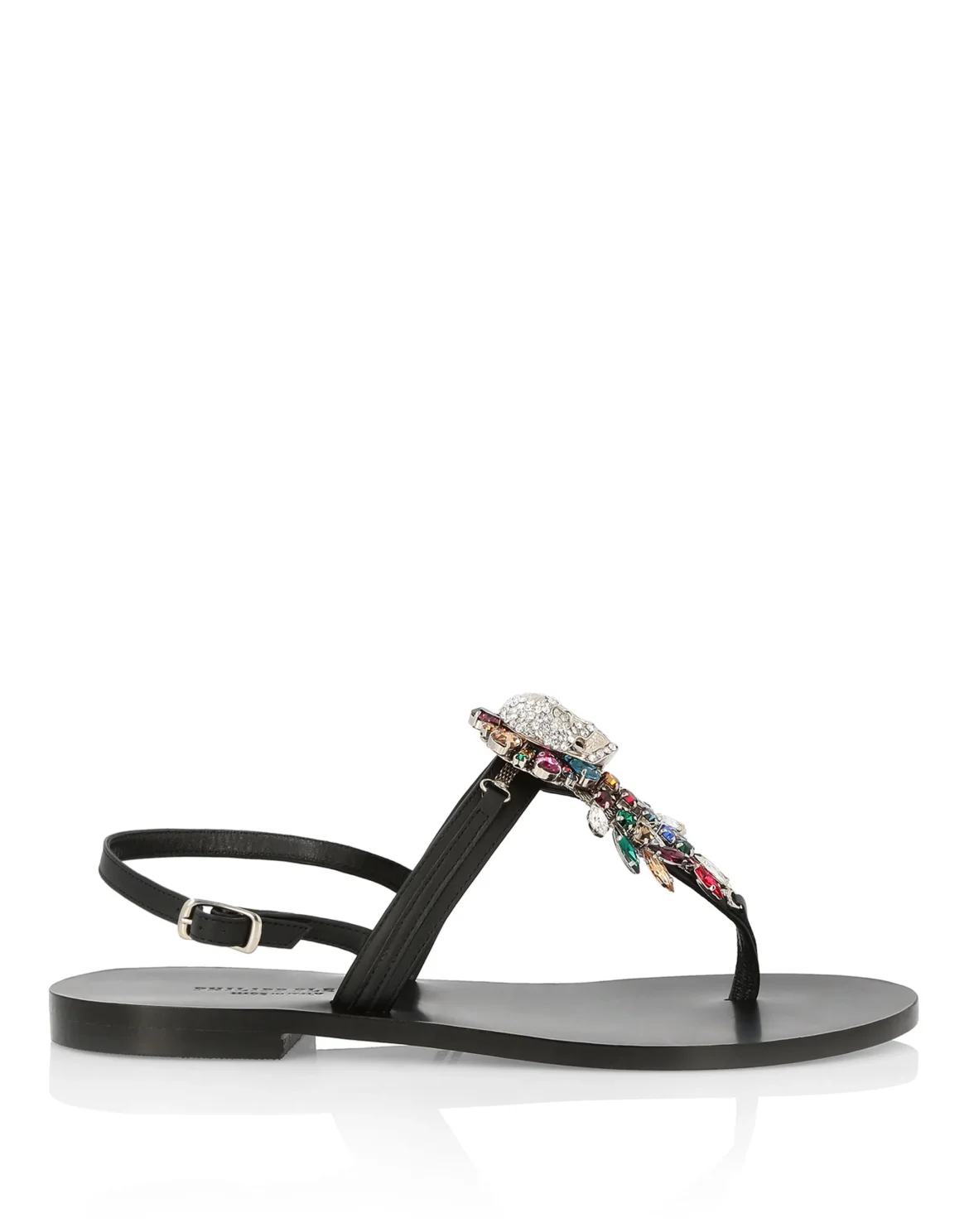 Sandals Flat Skull, цвет: Черный