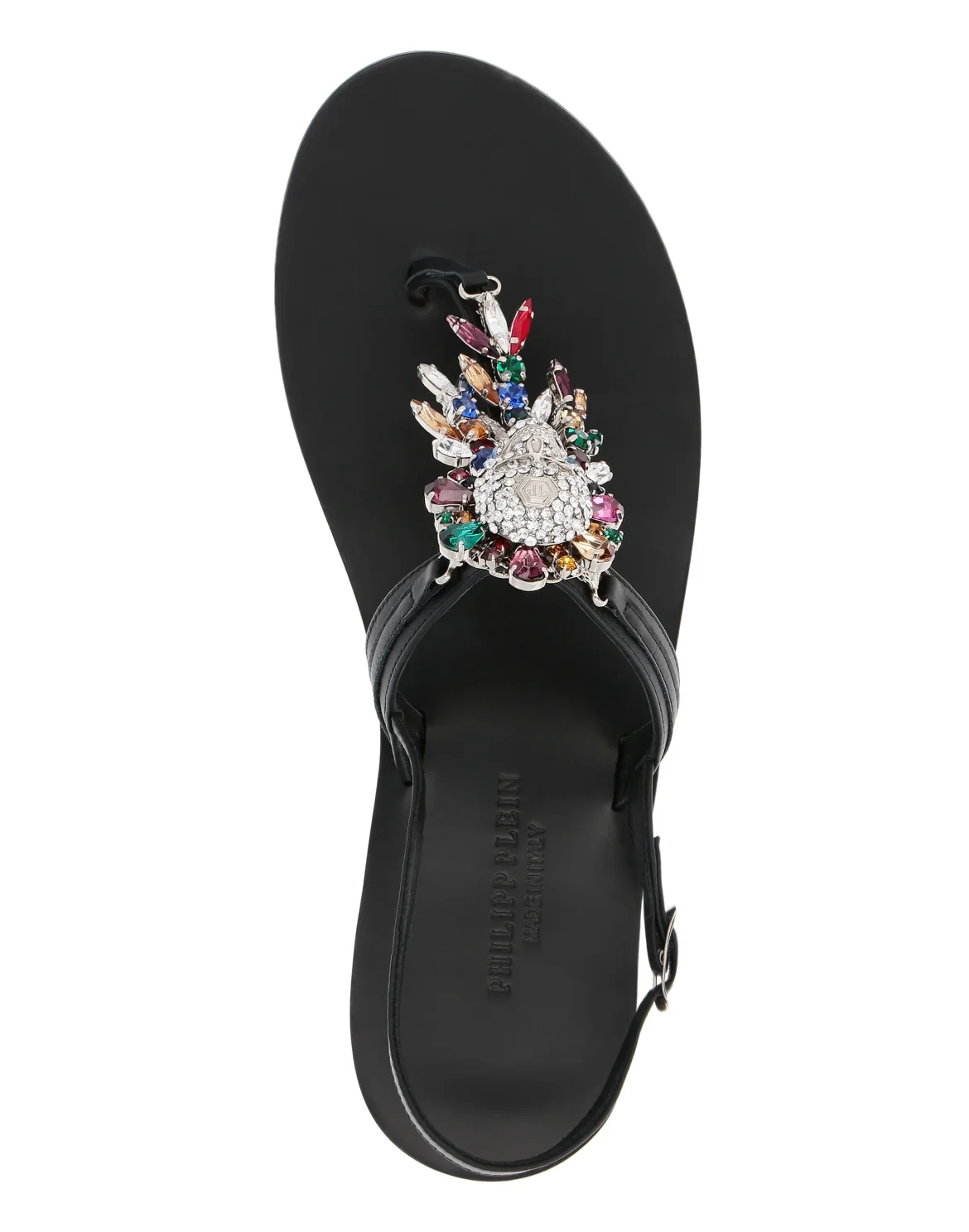Sandals Flat Skull, цвет: Черный
