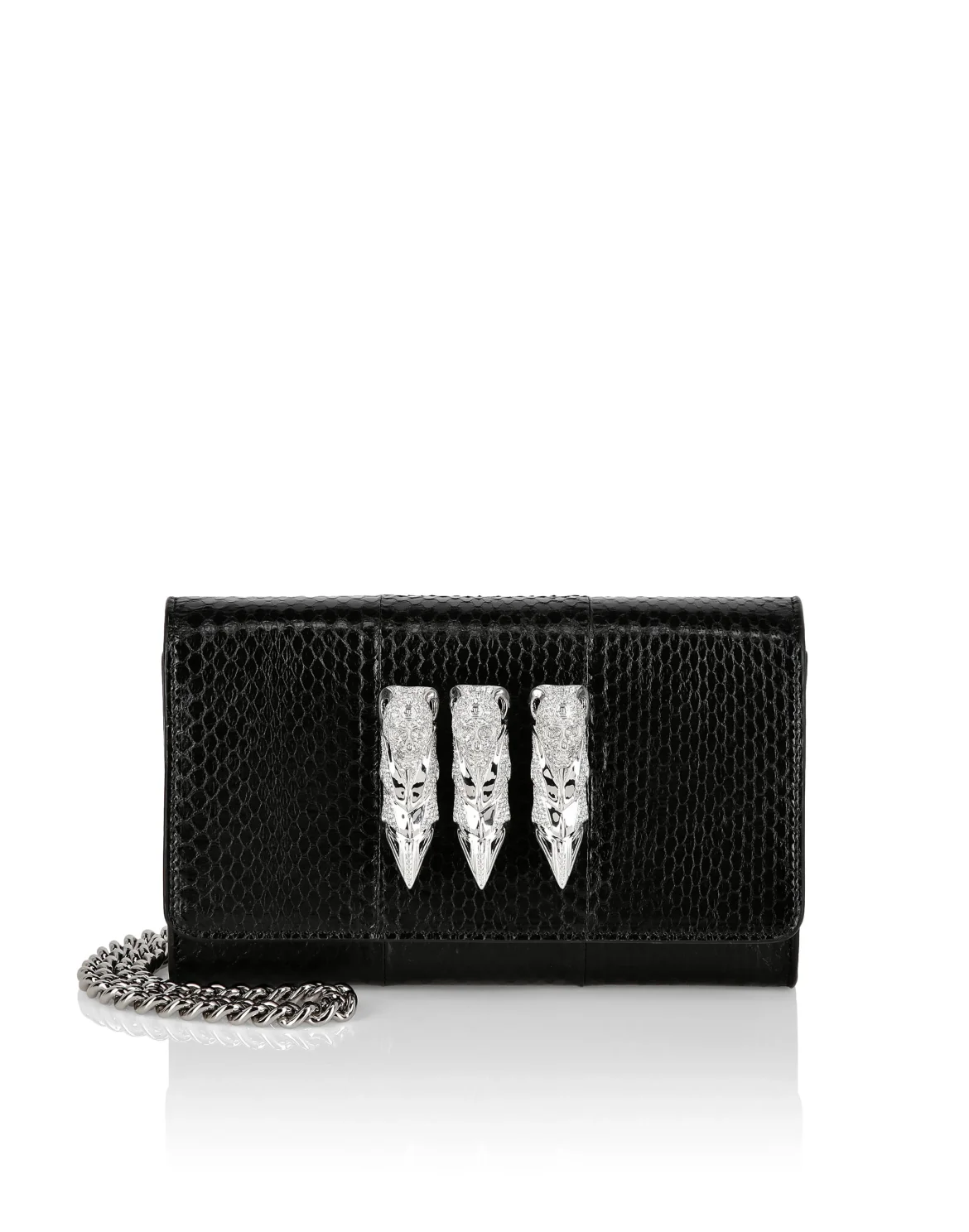 Claw Clutch with Crystals, цвет: Черный