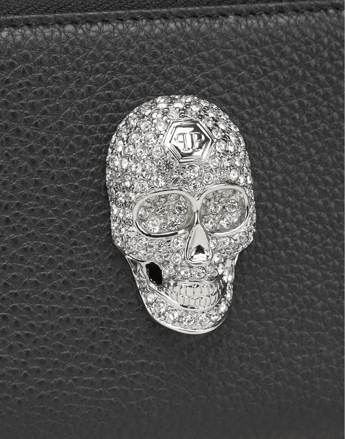 Continental wallet Skull crystal, цвет: Черный