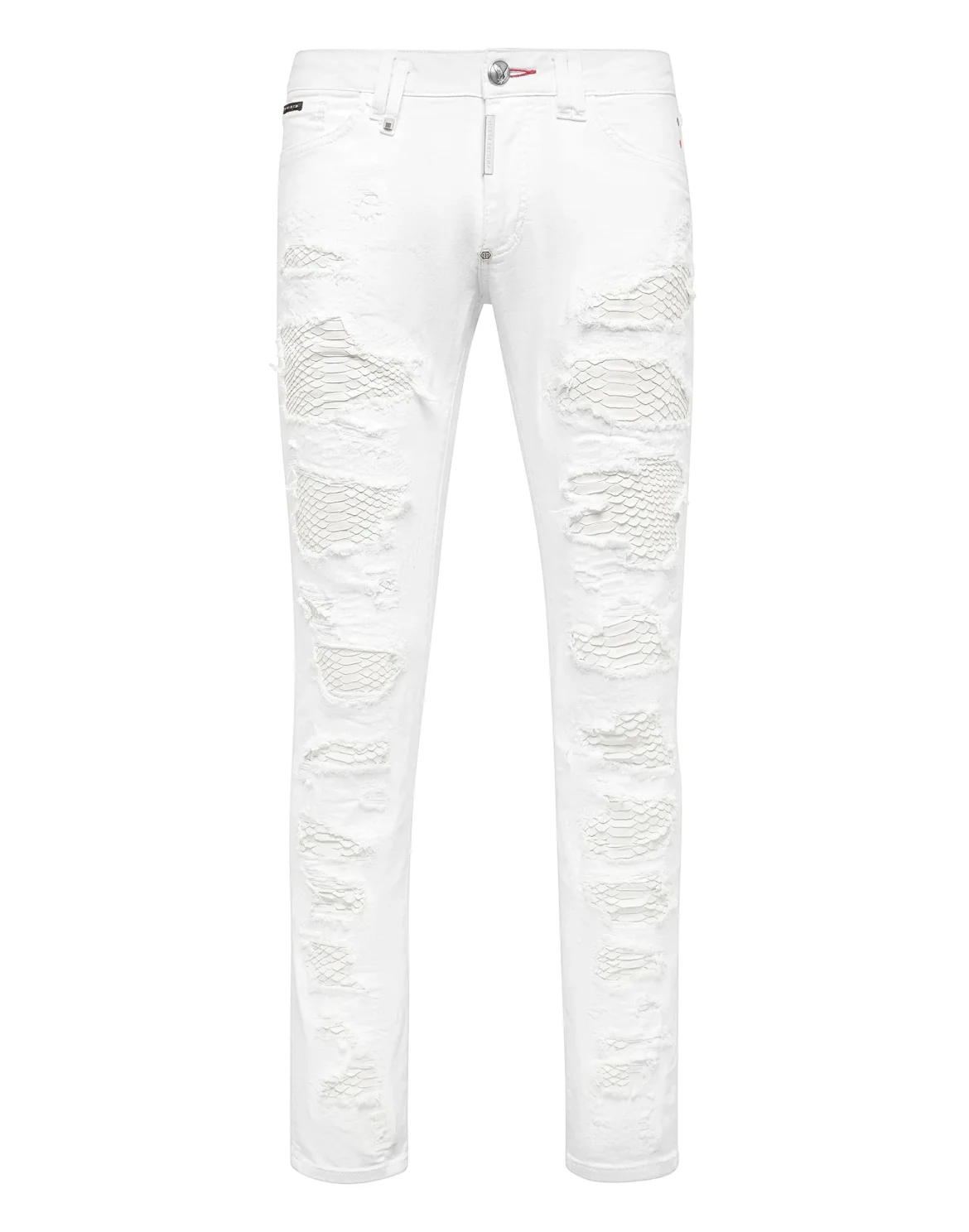 Slim Fit Destroyed, цвет: Белый