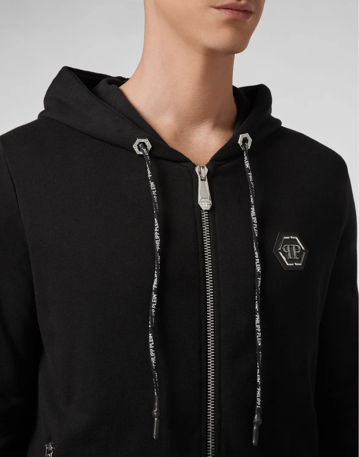Hoodie Sweatjacket Studs, цвет: Черный