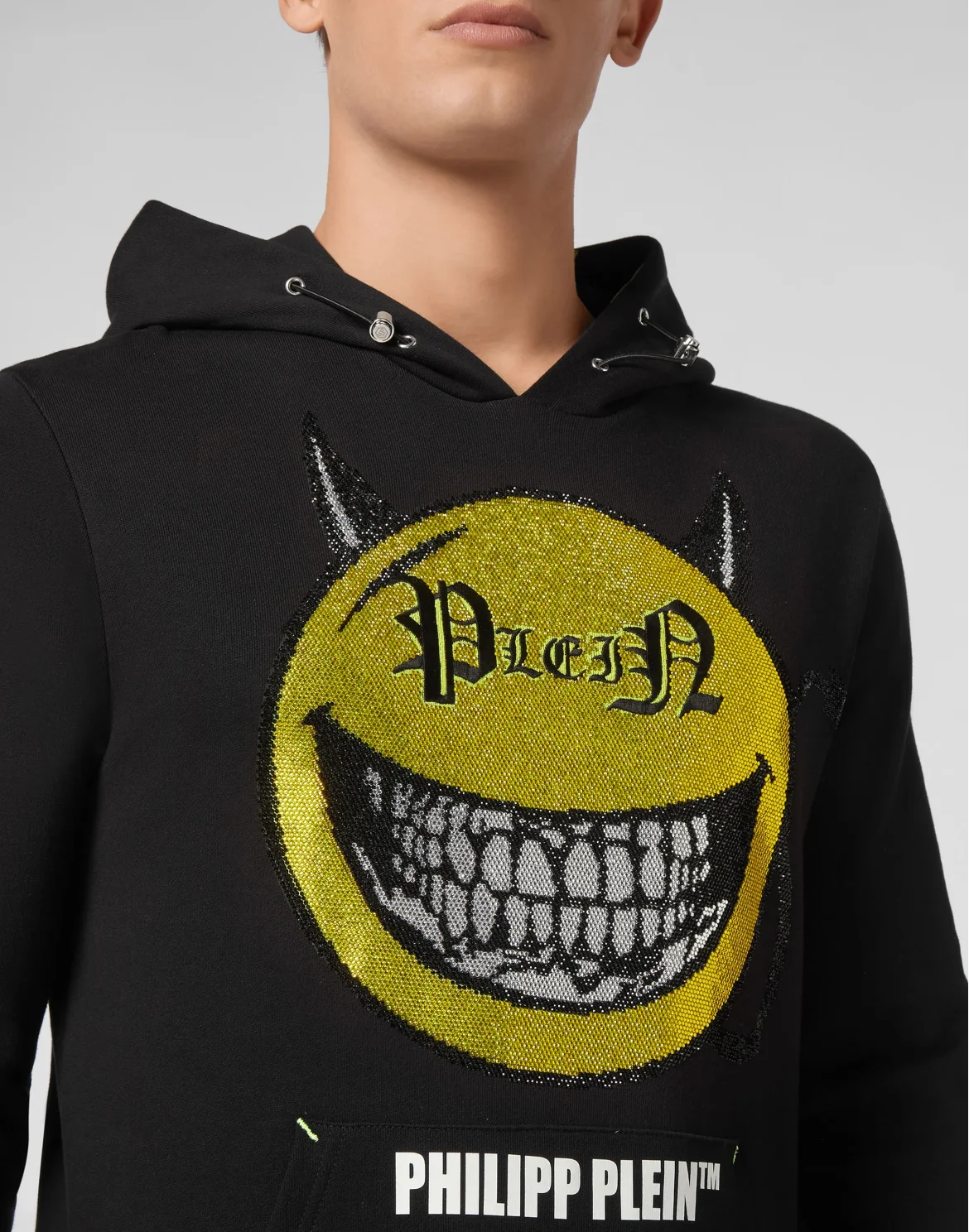 Hoodie sweatshirt Evil Smile, цвет: Черный