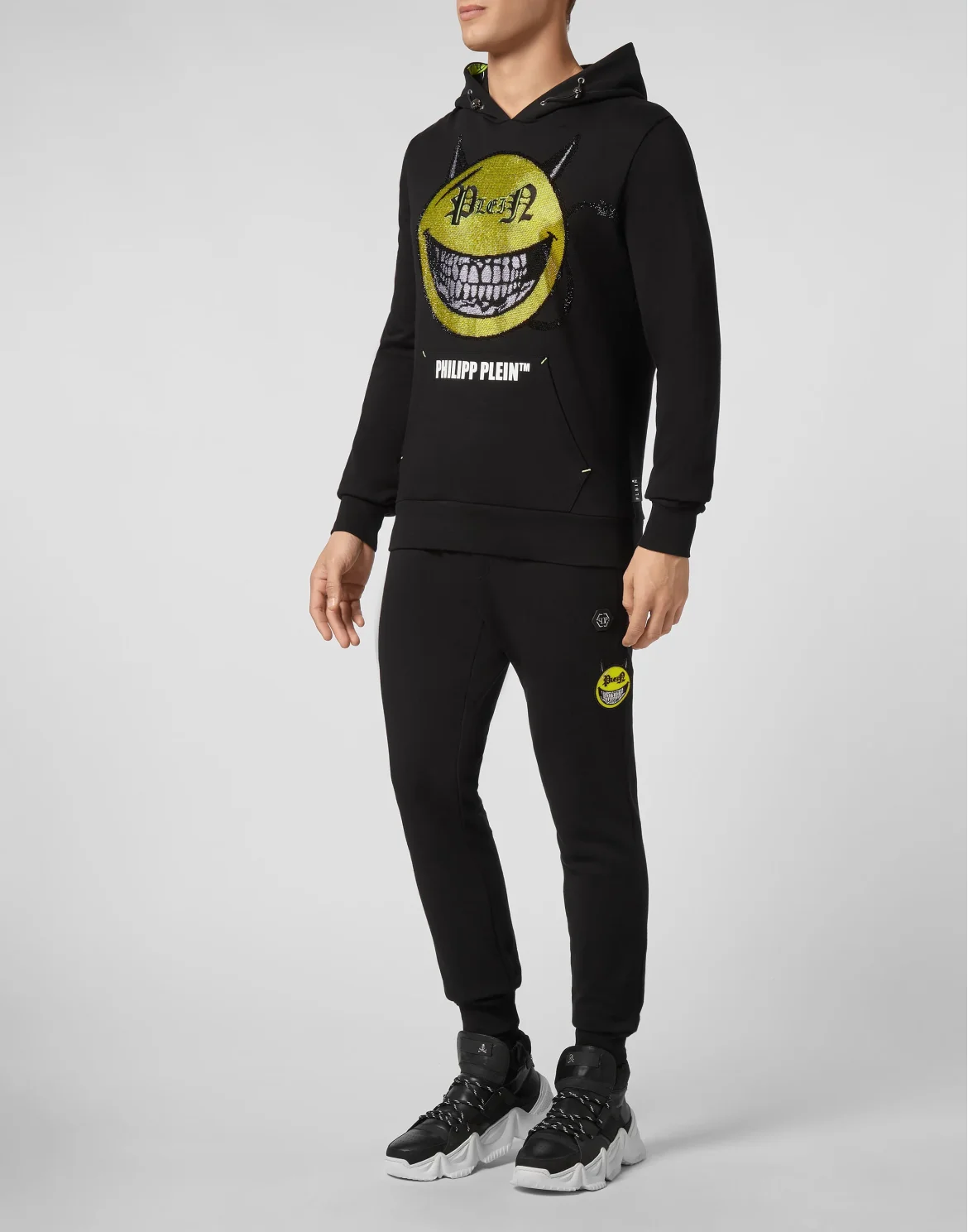 Hoodie sweatshirt Evil Smile, цвет: Черный