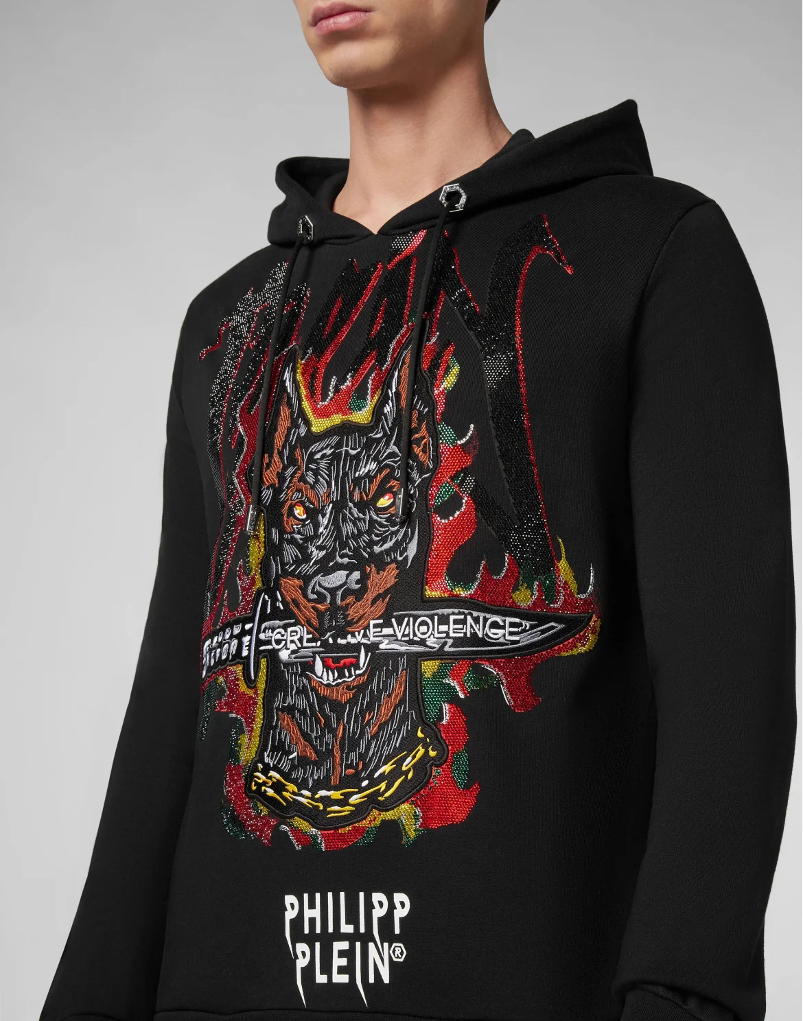 Hoodie sweatshirt Graffiti, цвет: Черный