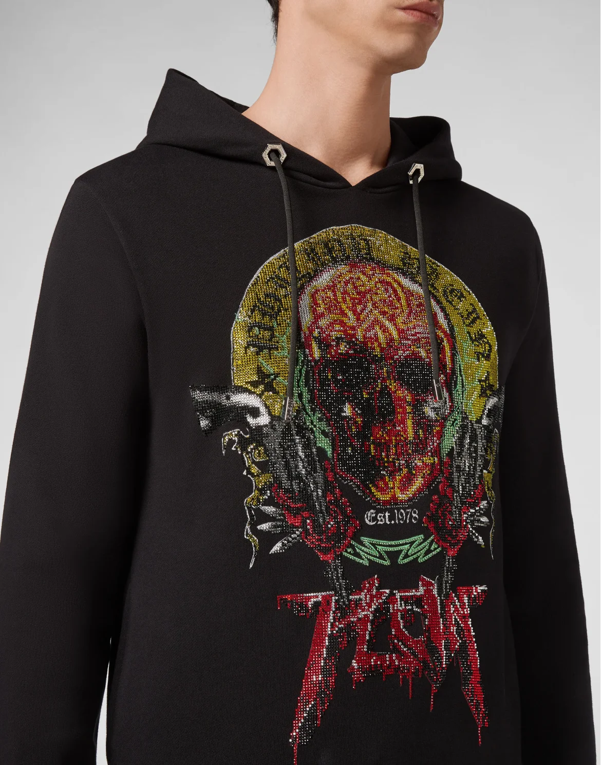 Hoodie sweatshirt Skull, цвет: Черный