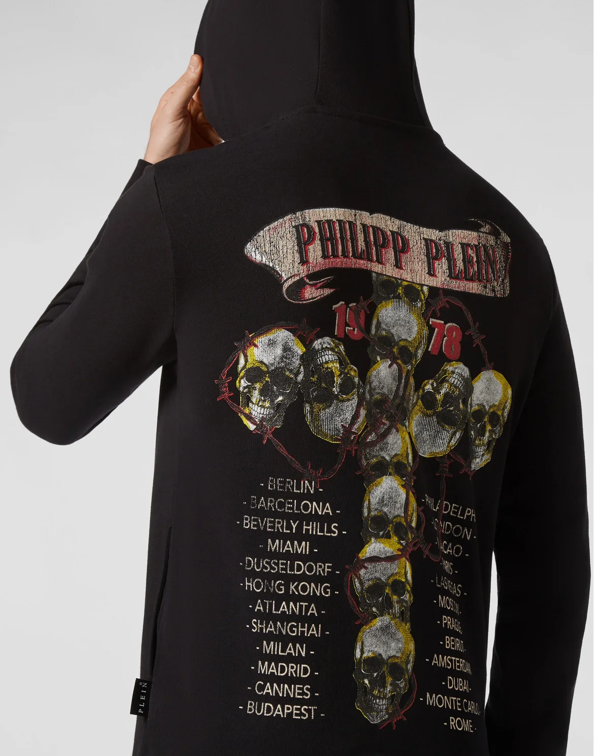 Hoodie sweatshirt Skull, цвет: Черный