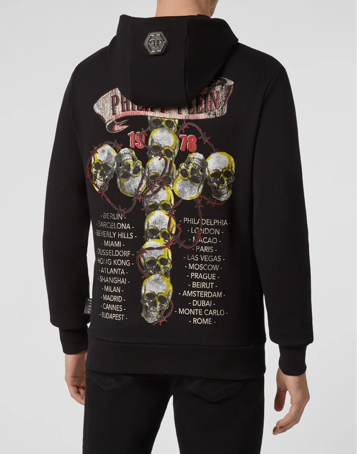 Hoodie sweatshirt Skull, цвет: Черный