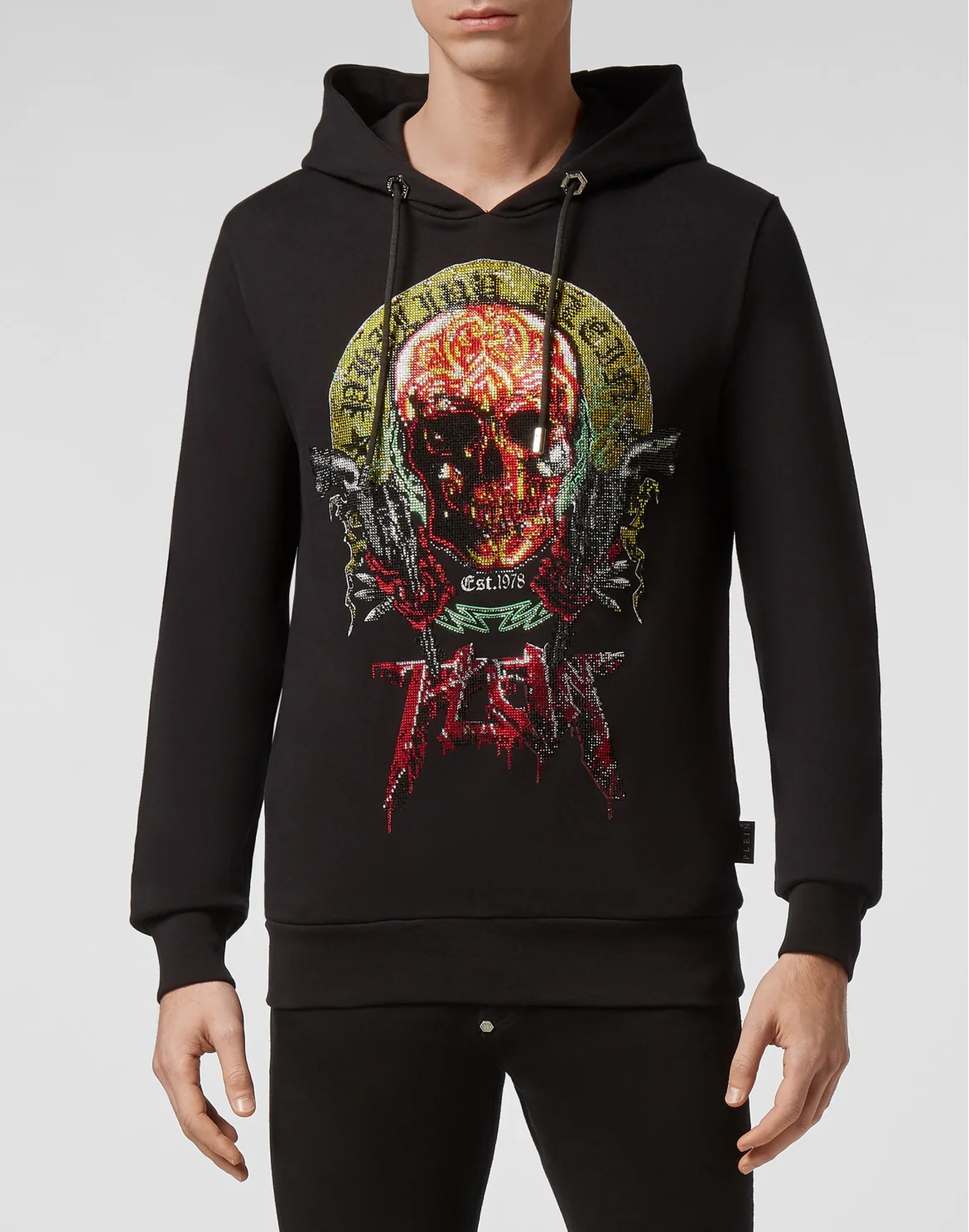 Hoodie sweatshirt Skull, цвет: Черный