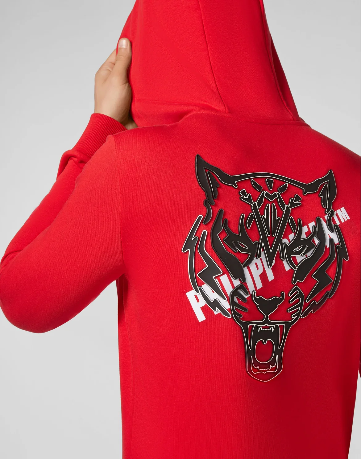 Hoodie Sweatjacket Tiger, цвет: Красный