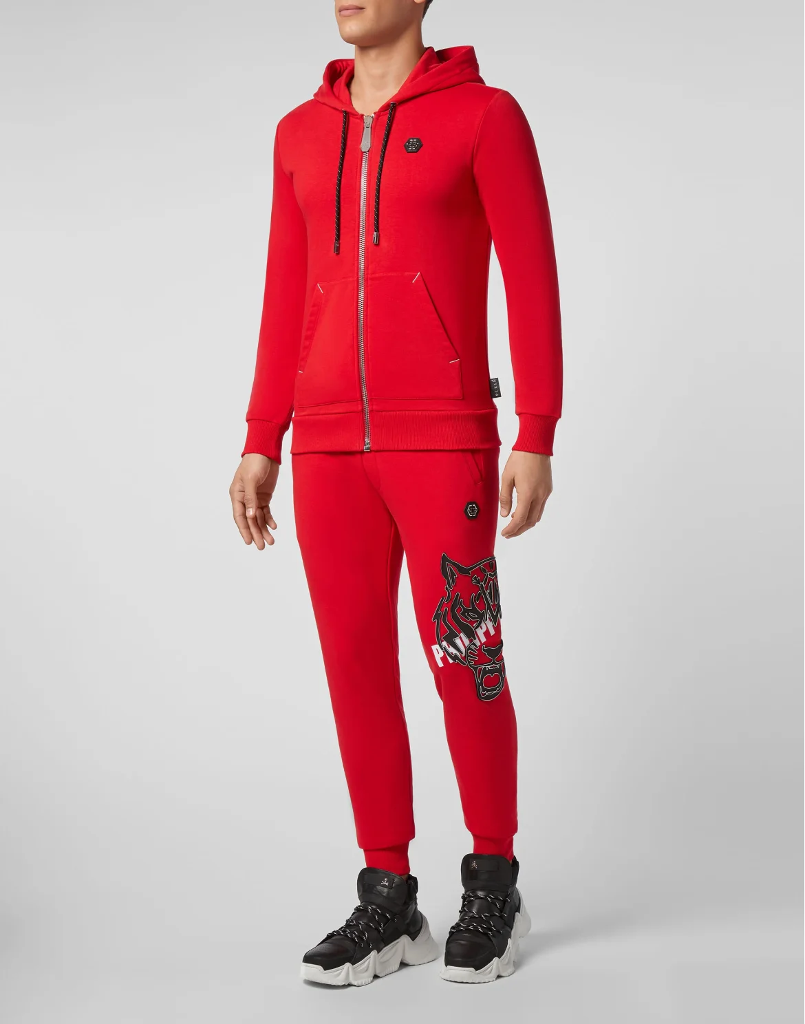 Hoodie Sweatjacket Tiger, цвет: Красный
