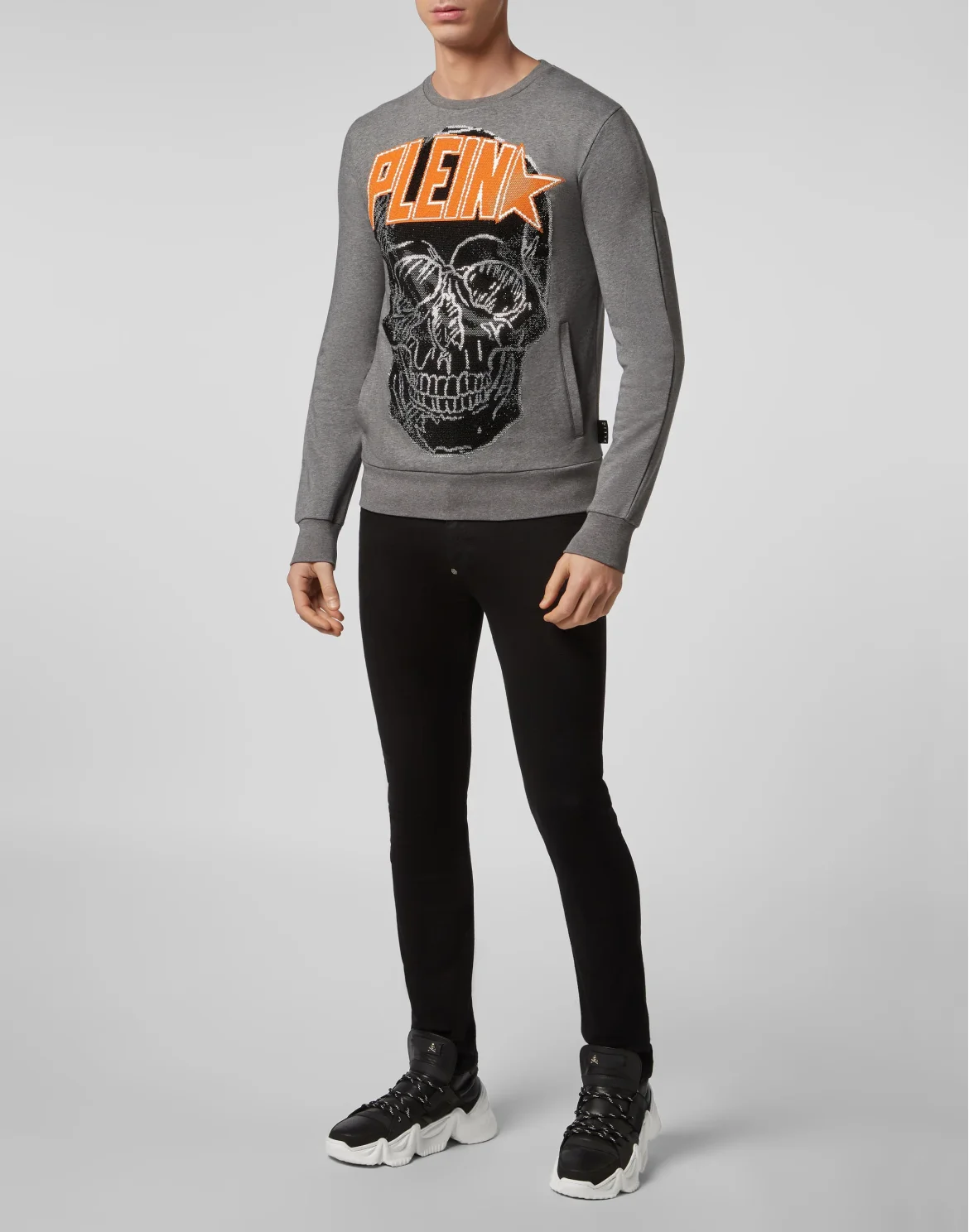 Sweatshirt LS Plein Star, цвет: Серый