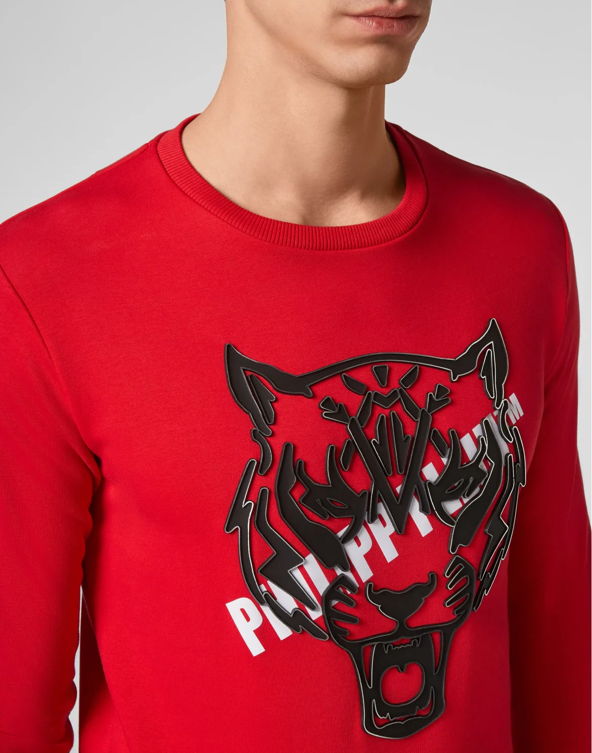 Sweatshirt LS Tiger, цвет: Красный