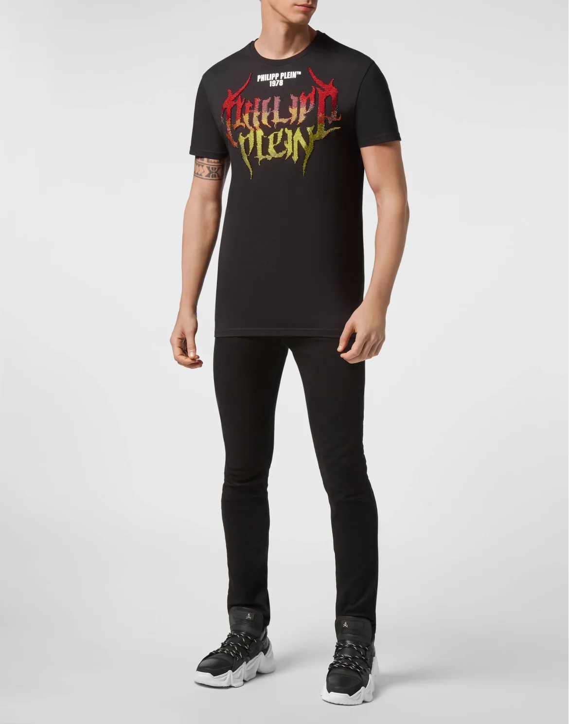 T-shirt Round Neck SS Rock PP, цвет: Черный