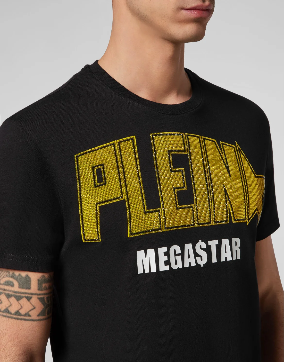 T-shirt Round Neck SS Plein Star, цвет: Черный