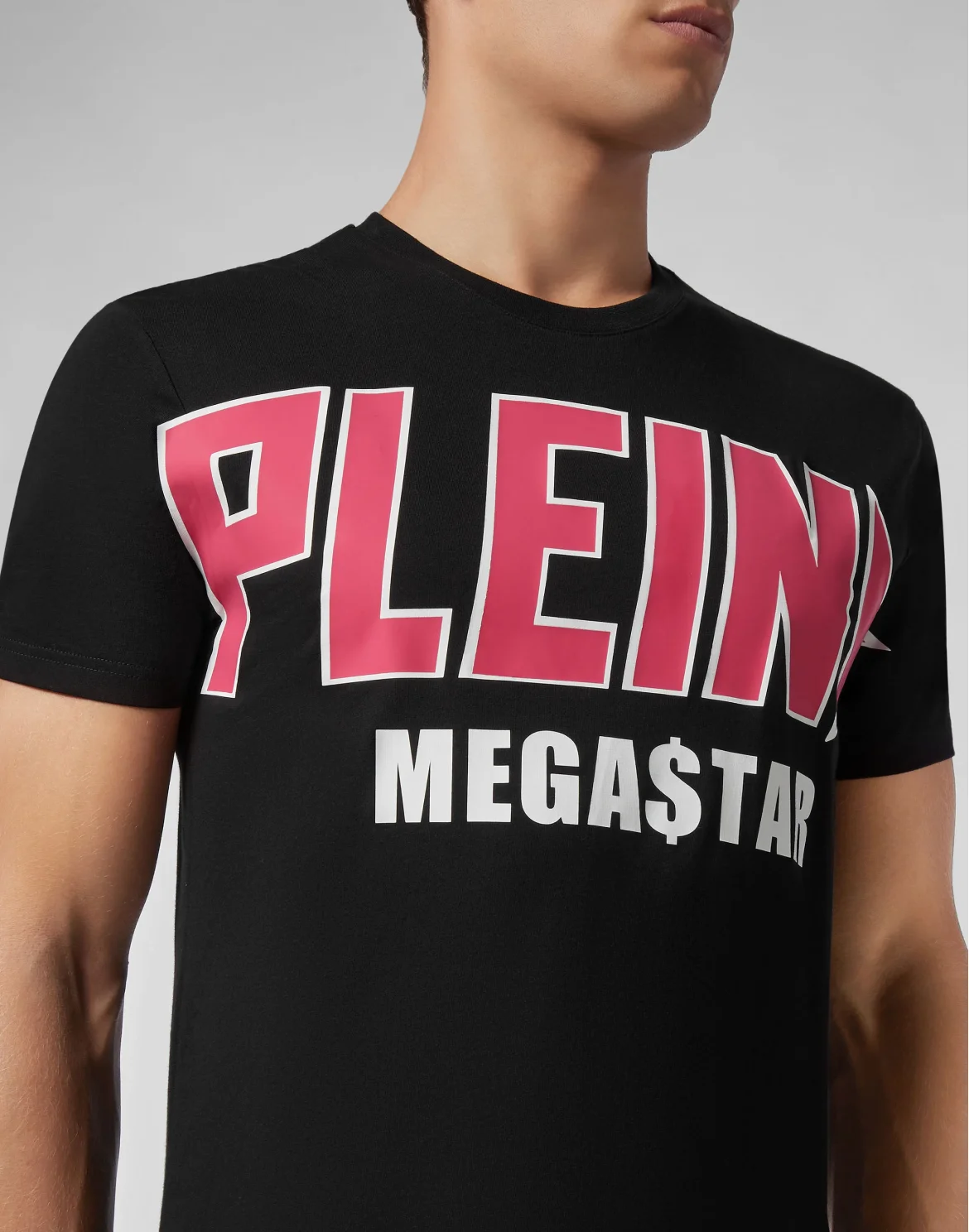 T-shirt Round Neck SS Plein Star, цвет: Черный