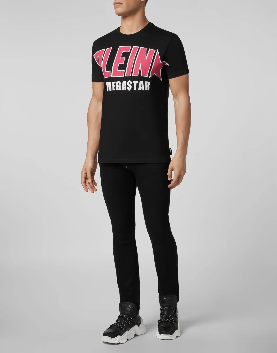 T-shirt Round Neck SS Plein Star, цвет: Черный