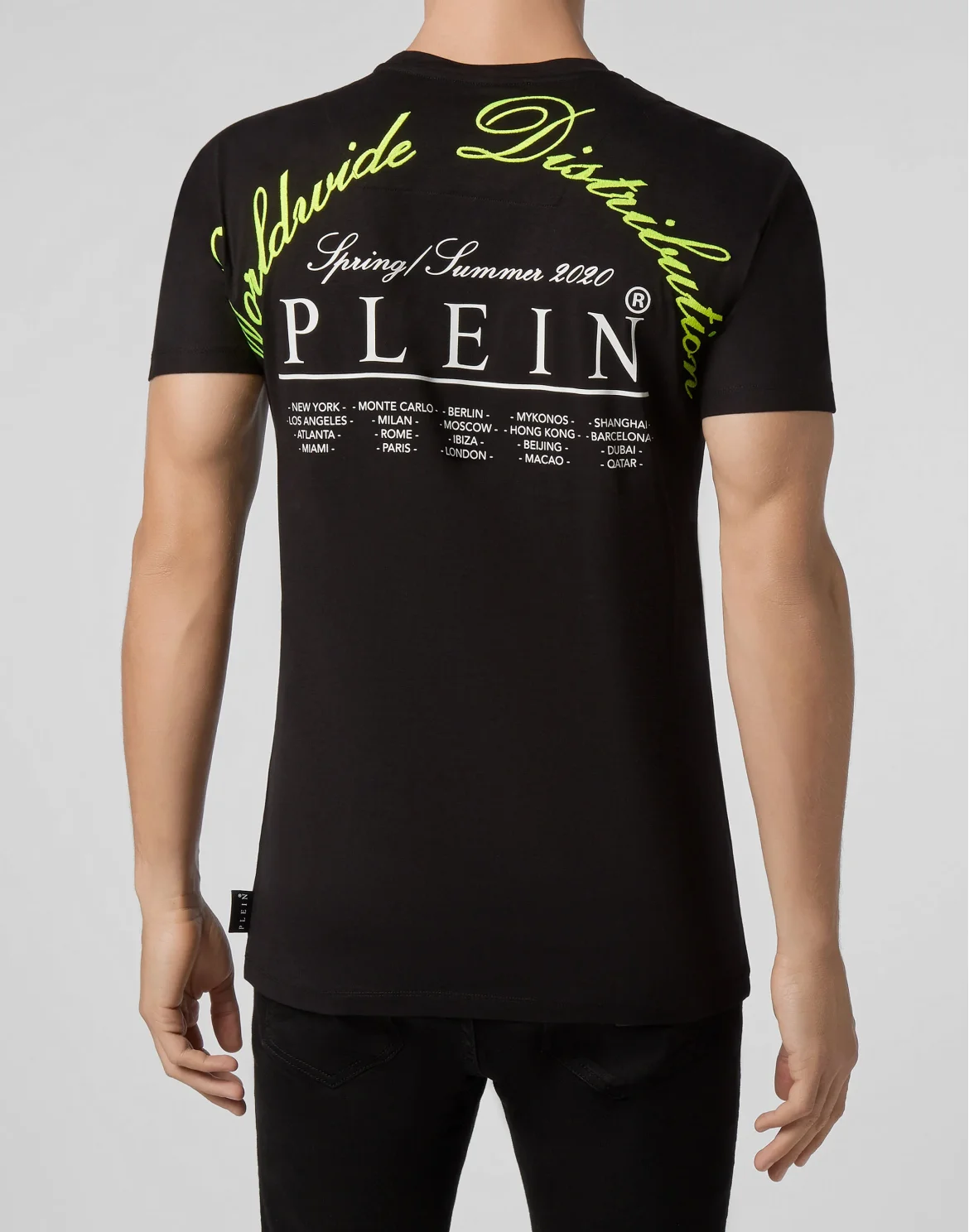 T-shirt Round Neck SS Plein Star, цвет: Черный