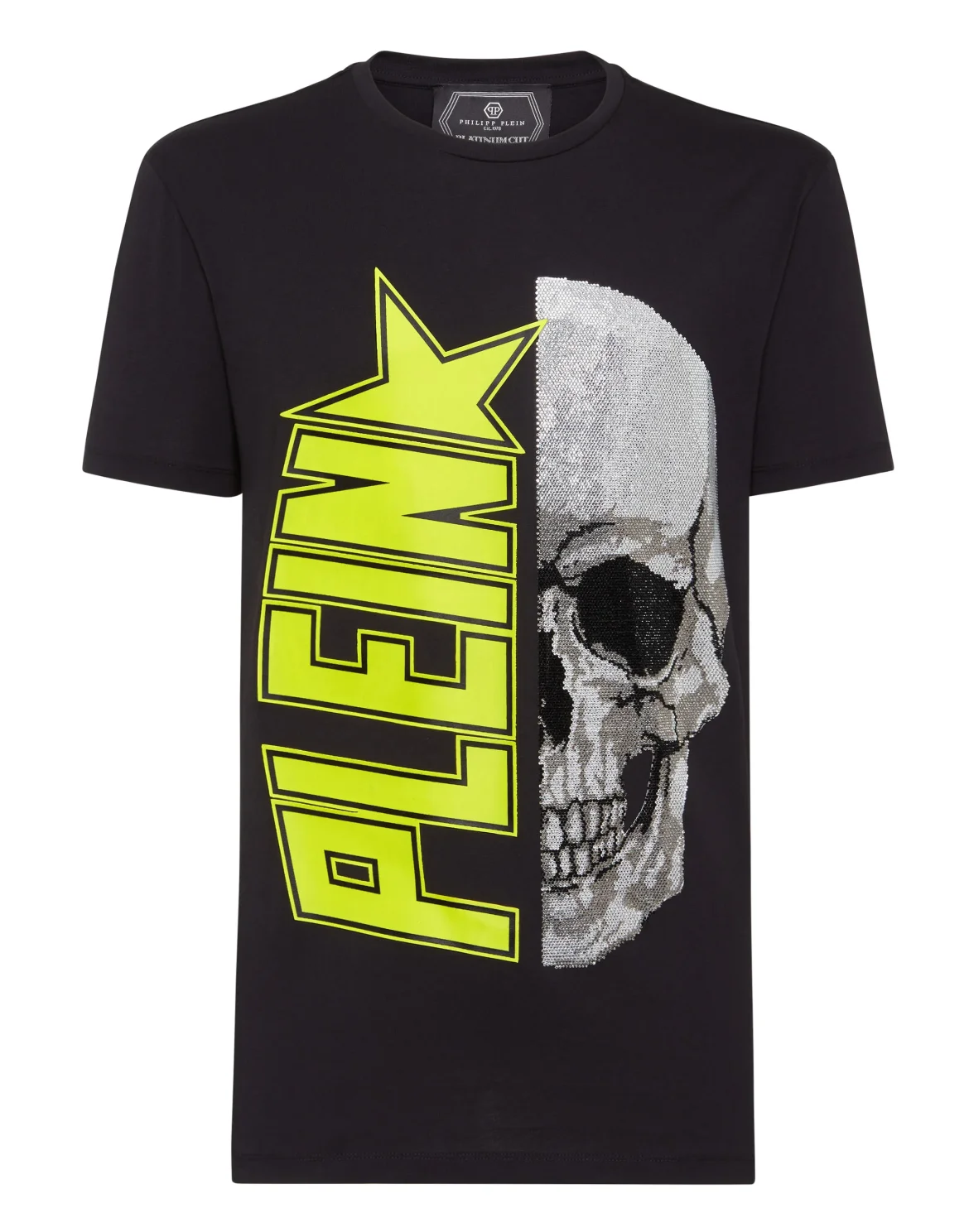T-shirt Round Neck SS Plein Star, цвет: Черный