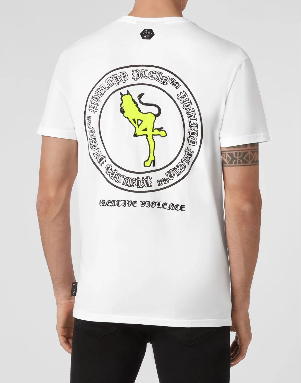 T-shirt Round Neck SS Evil Smile, цвет: Белый