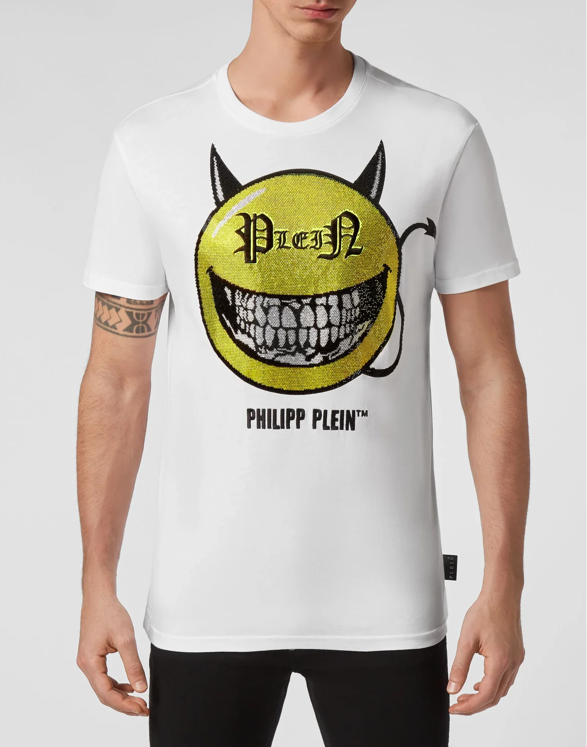T-shirt Round Neck SS Evil Smile, цвет: Белый