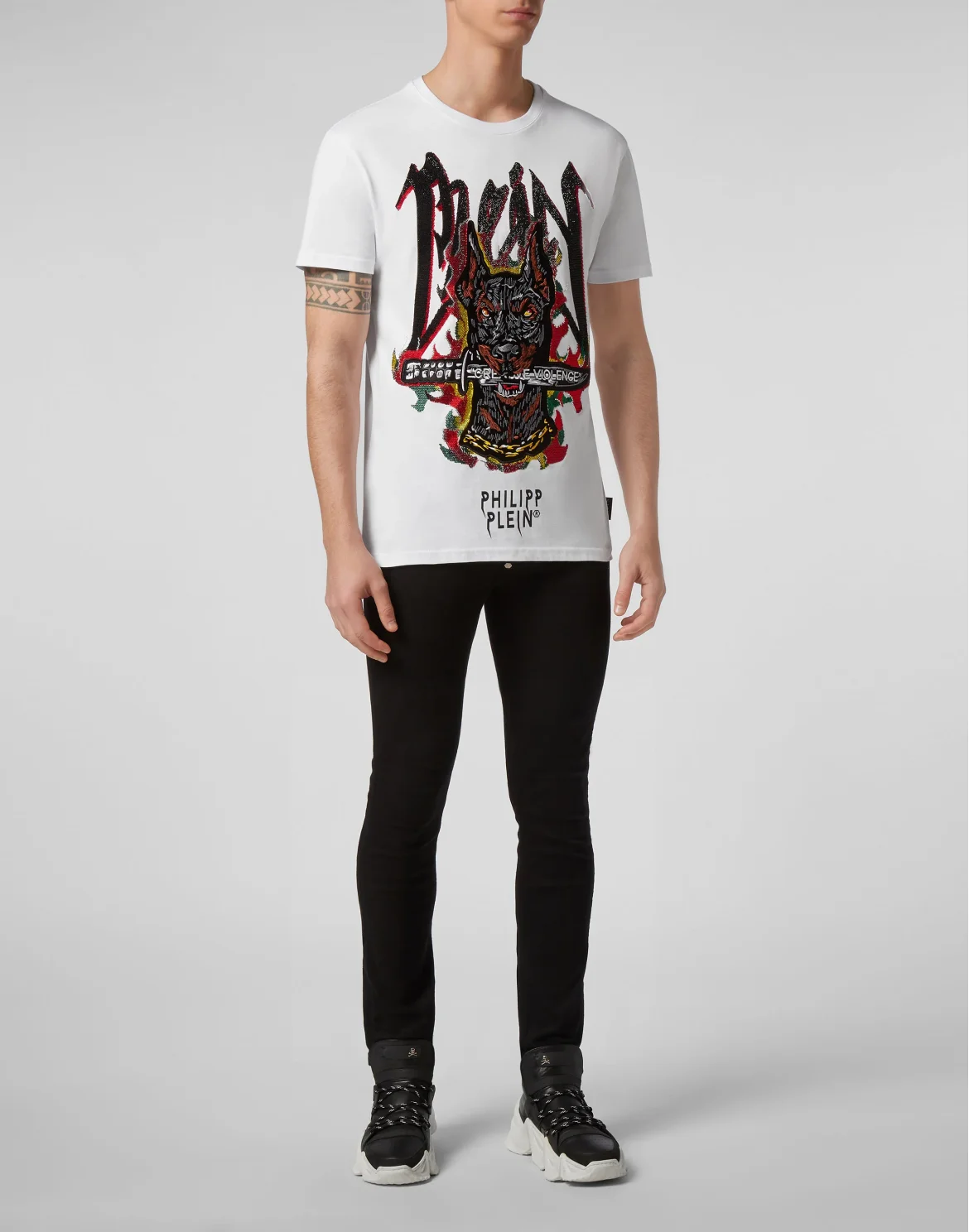 T-shirt Round Neck SS Graffiti, цвет: Белый