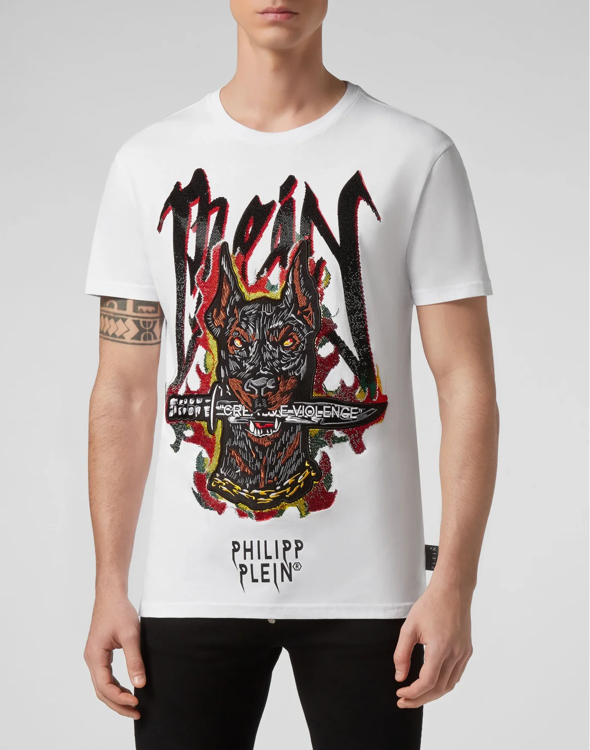 T-shirt Round Neck SS Graffiti, цвет: Белый