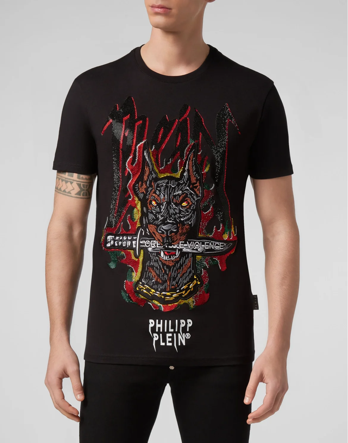 T-shirt Round Neck SS Graffiti, цвет: Черный