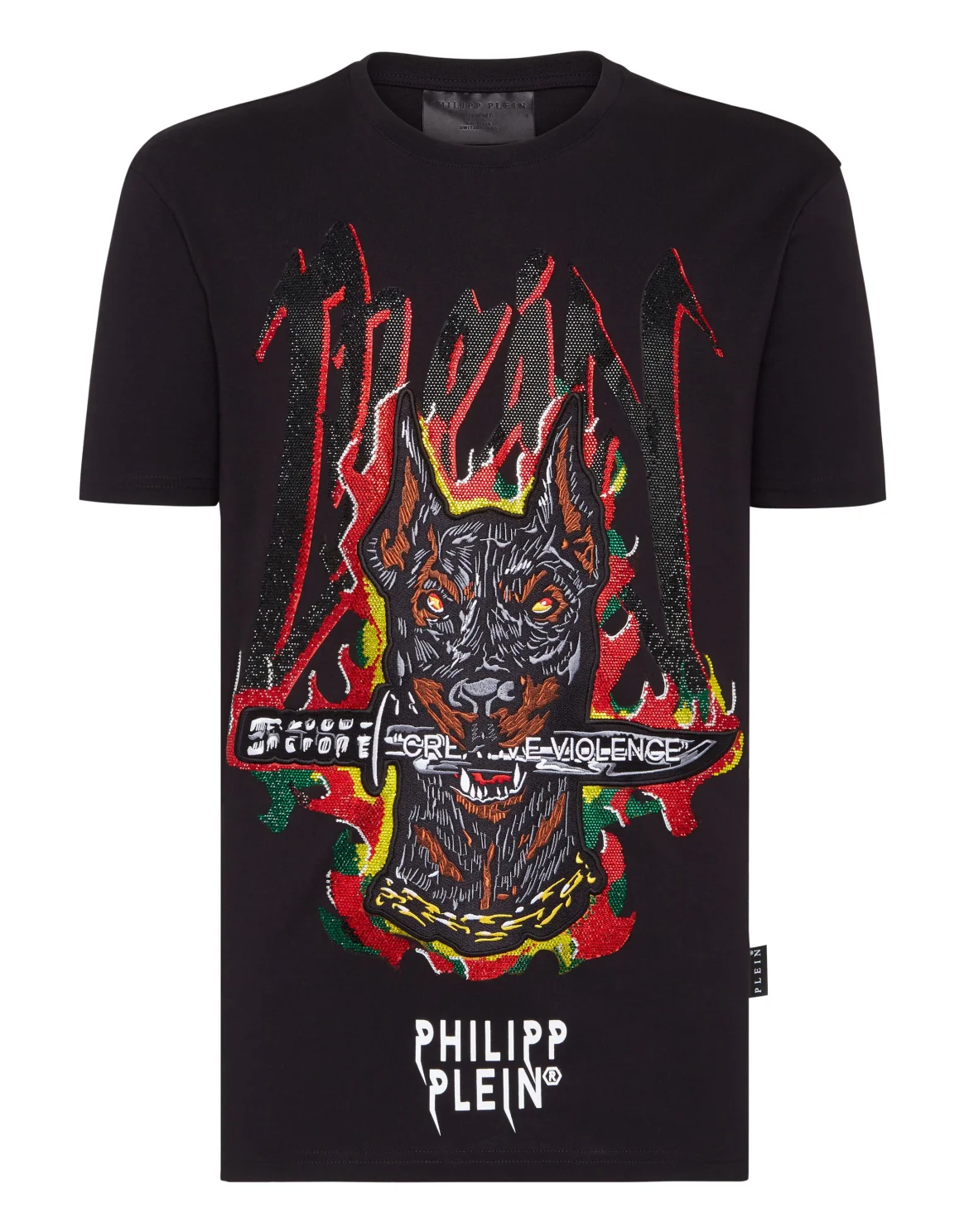 T-shirt Round Neck SS Graffiti, цвет: Черный
