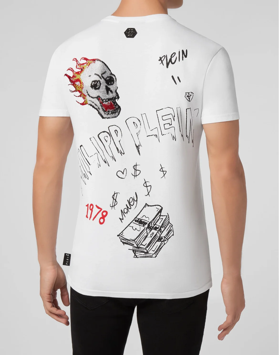 T-shirt Round Neck SS Graffiti, цвет: Белый