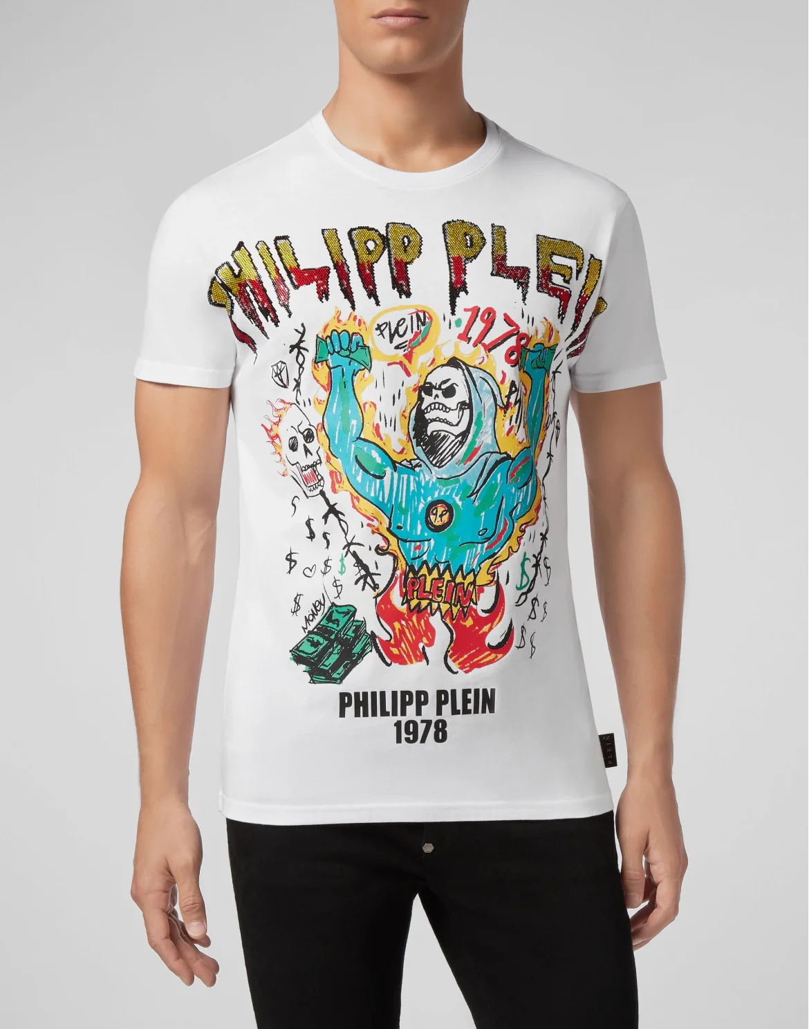 T-shirt Round Neck SS Graffiti, цвет: Белый