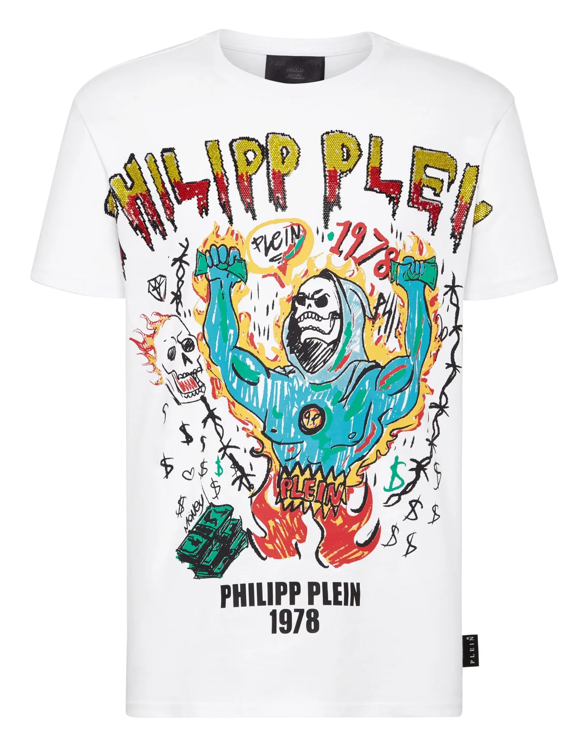 T-shirt Round Neck SS Graffiti, цвет: Белый