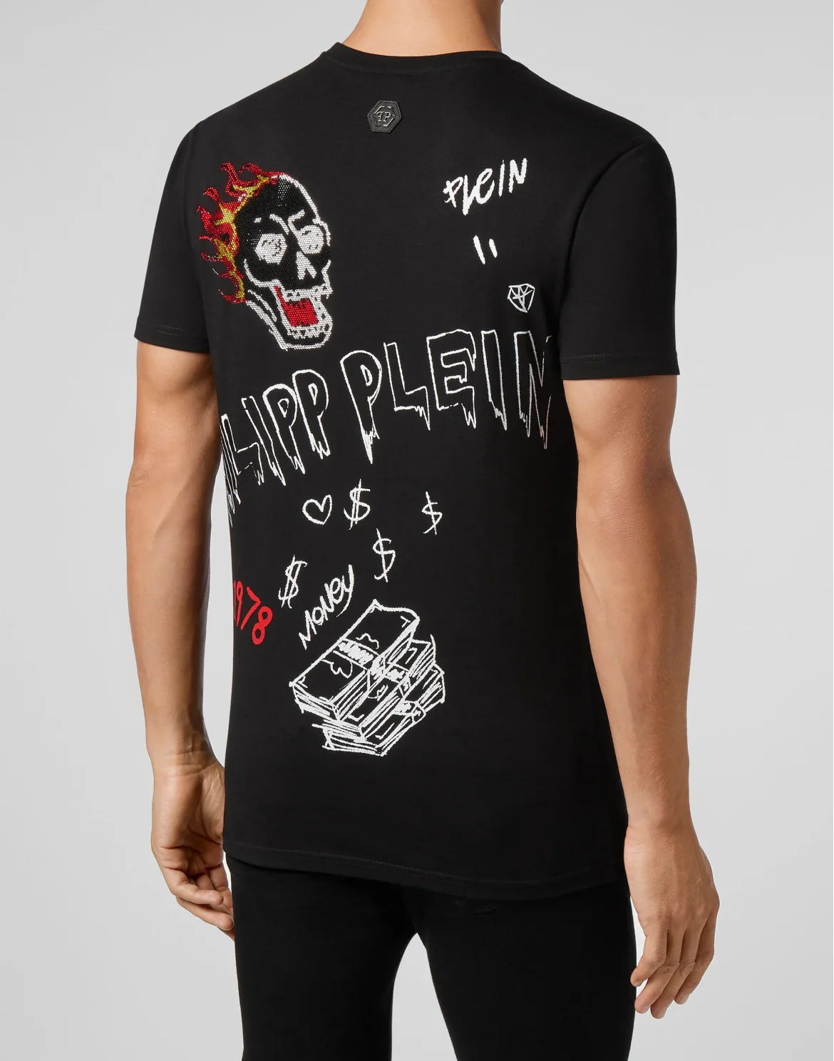 T-shirt Round Neck SS Graffiti, цвет: Черный