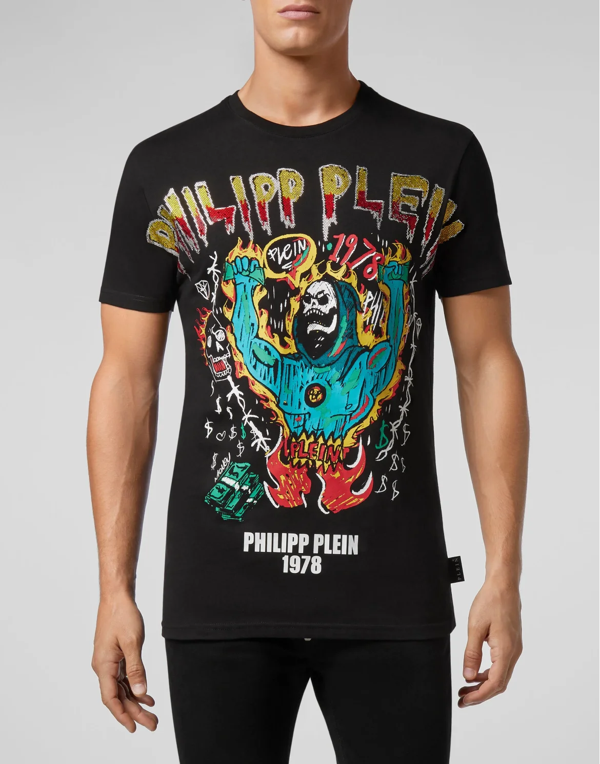 T-shirt Round Neck SS Graffiti, цвет: Черный
