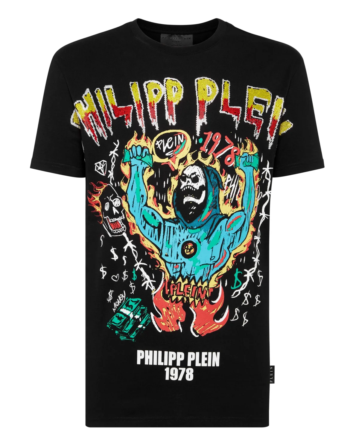 T-shirt Round Neck SS Graffiti, цвет: Черный