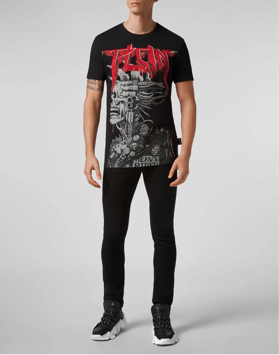 T-shirt Round Neck SS Rock PP, цвет: Черный