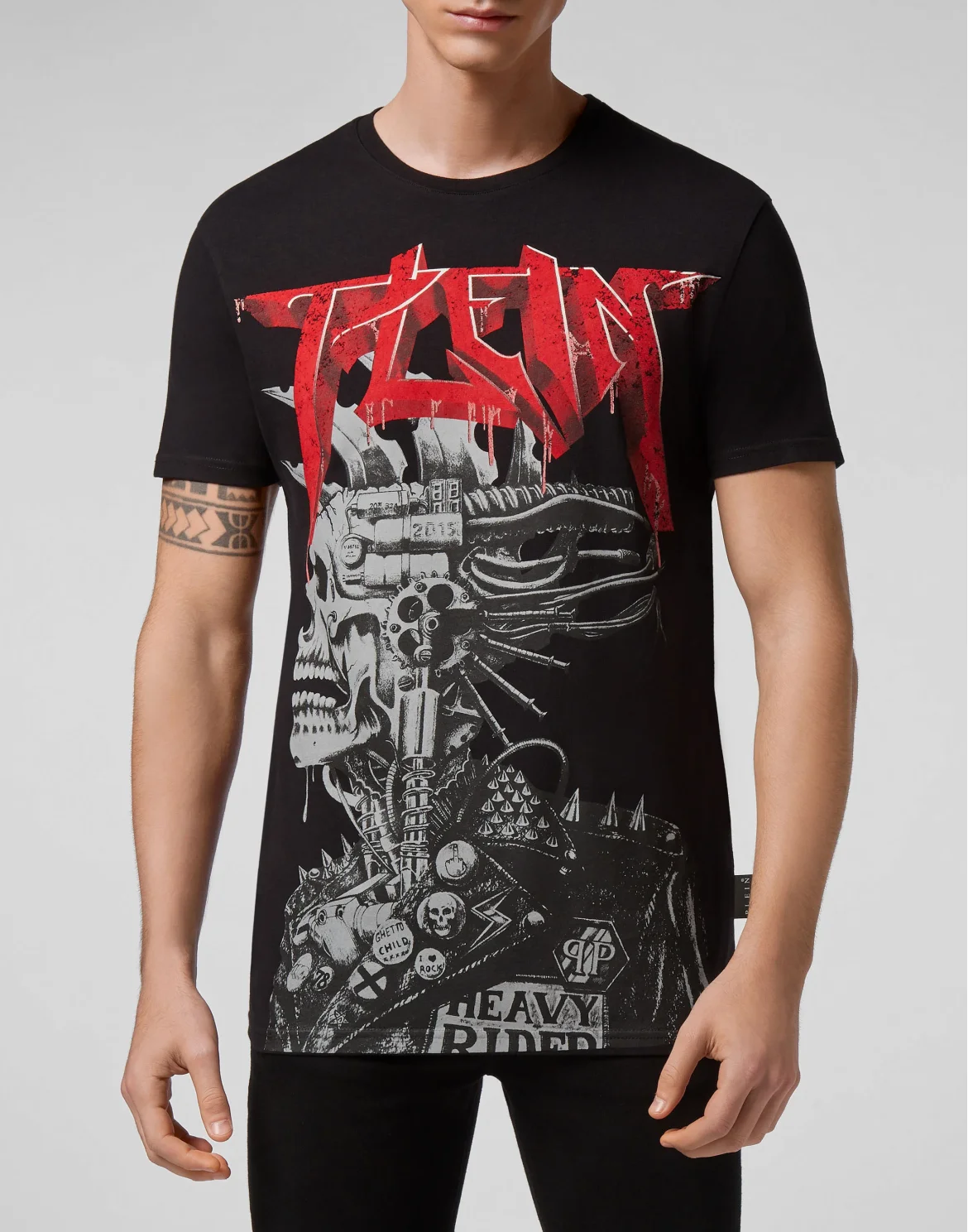 T-shirt Round Neck SS Rock PP, цвет: Черный