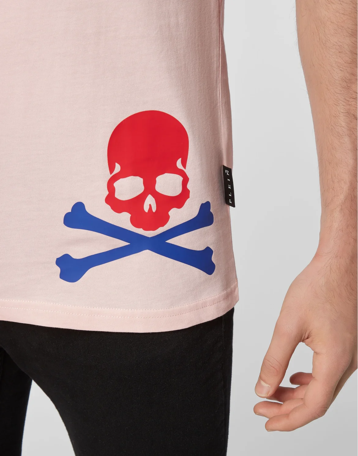 T-shirt Round Neck SS Skull, цвет: Розовый