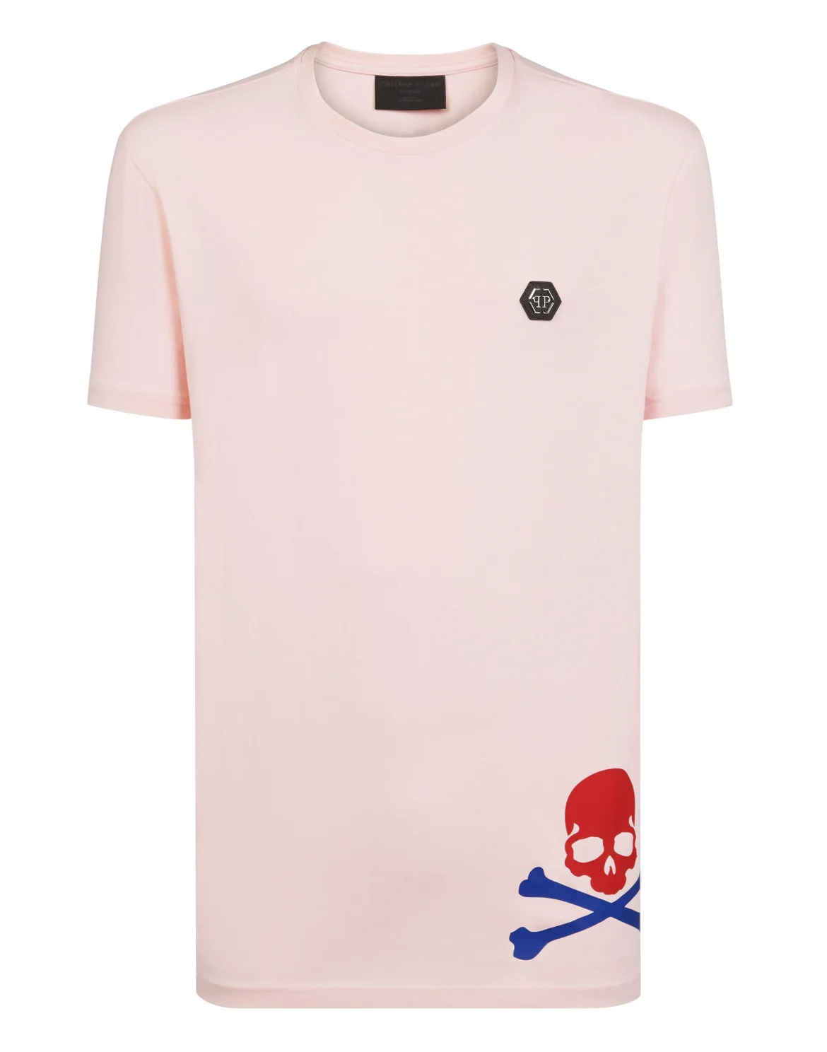 T-shirt Round Neck SS Skull, цвет: Розовый