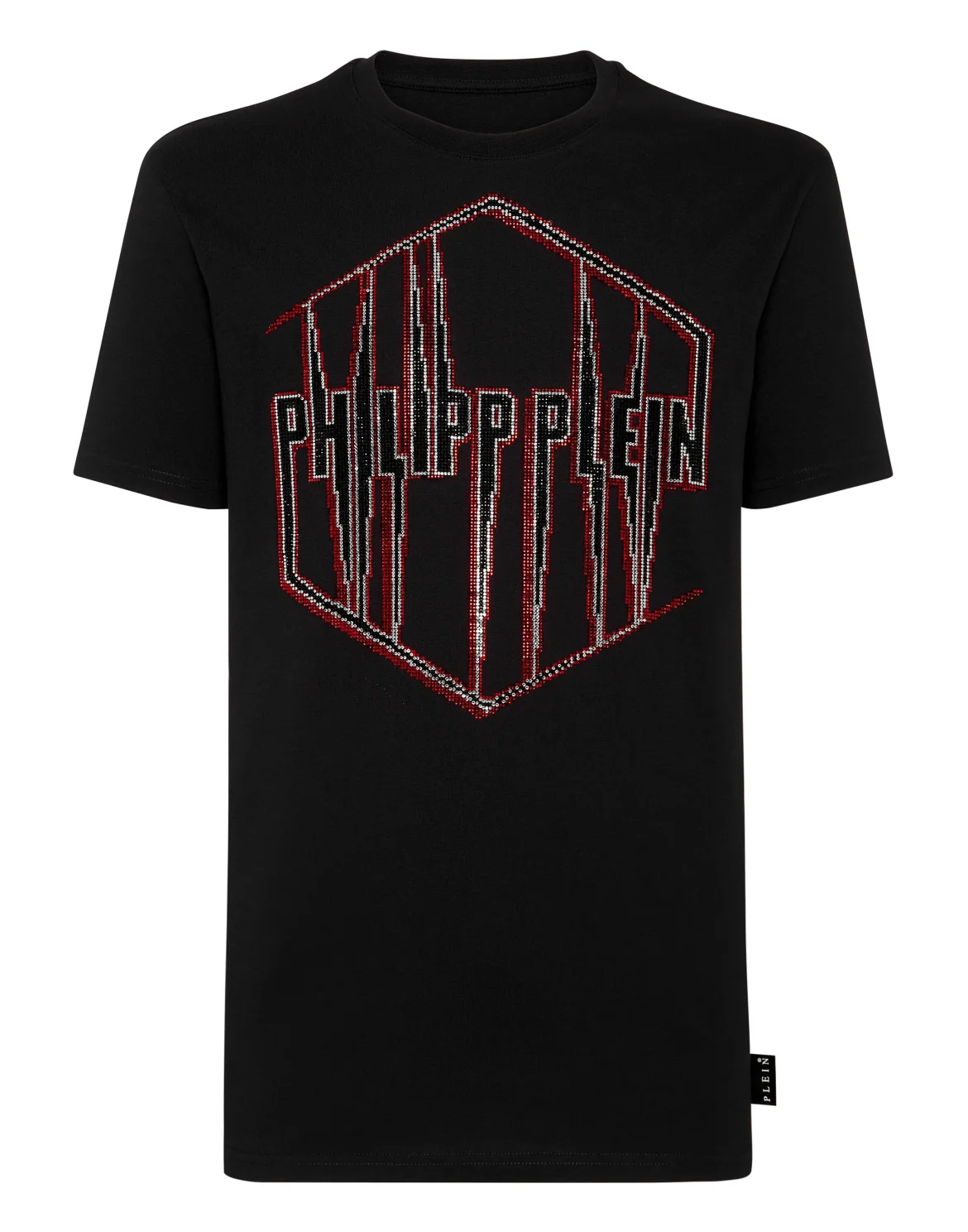 T-shirt Round Neck SS Crystal Plein, цвет: Черный