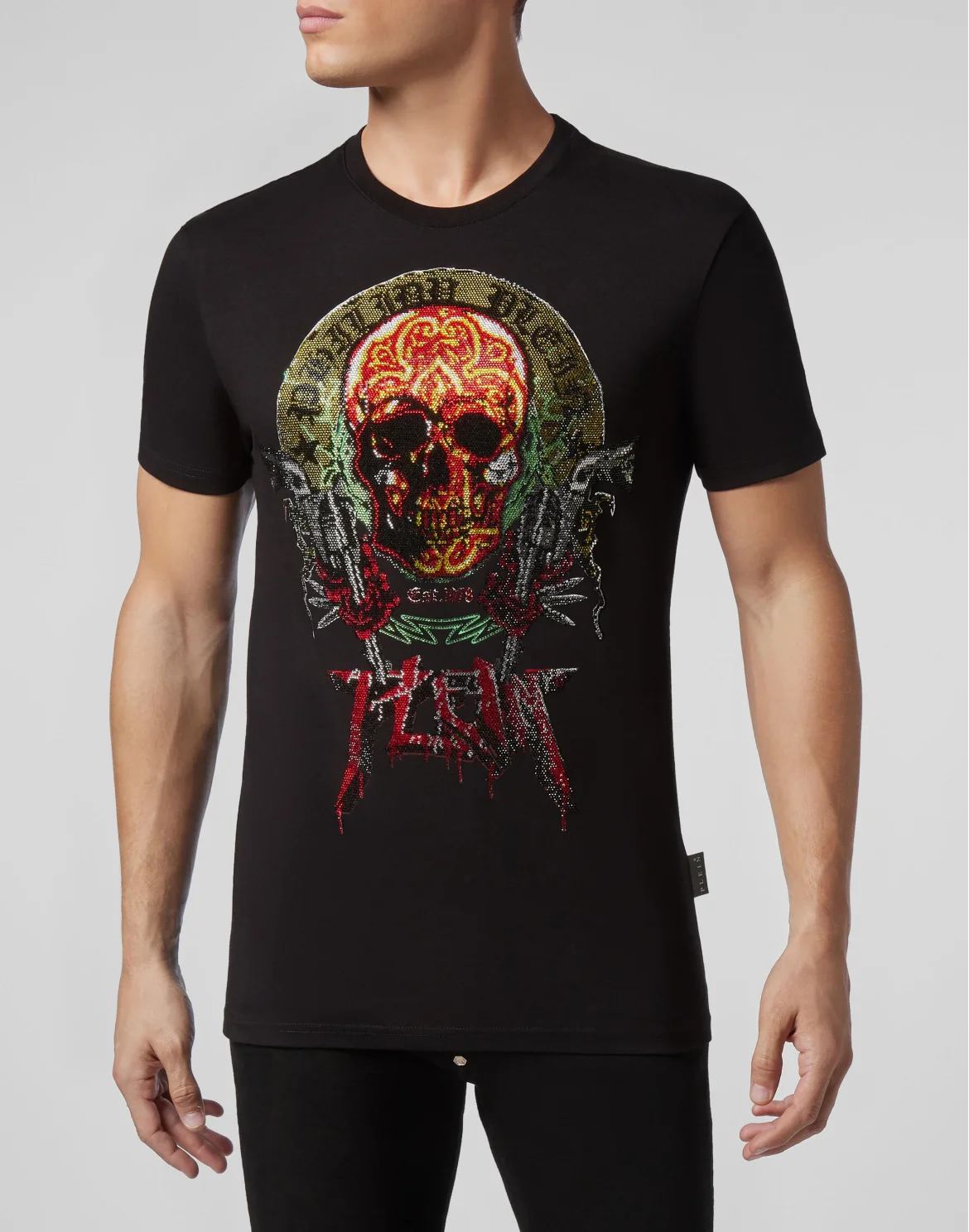 T-shirt Round Neck SS Rock PP, цвет: Черный