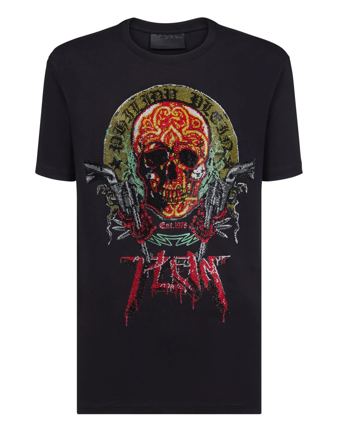 T-shirt Round Neck SS Rock PP, цвет: Черный