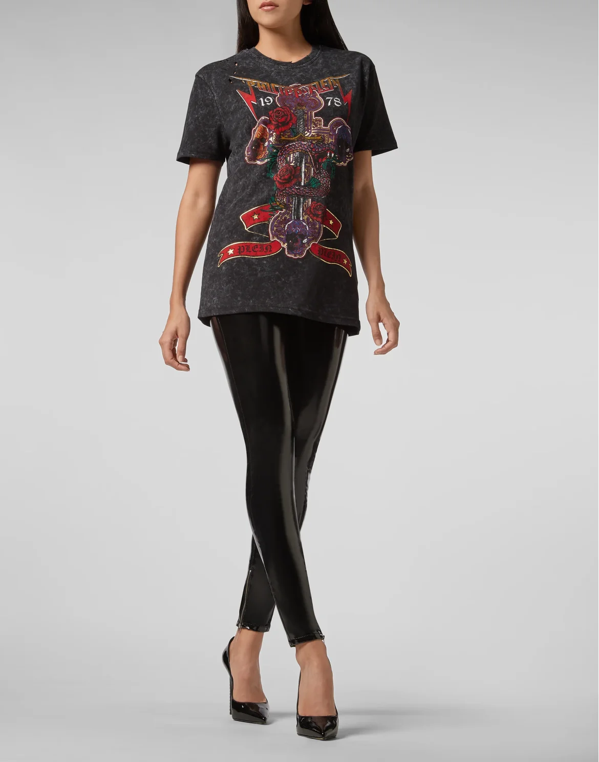 T-shirt Round Neck SS Rock PP, цвет: Черный