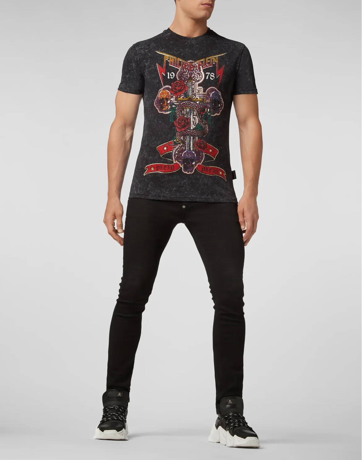 T-shirt Round Neck SS Rock PP, цвет: Черный