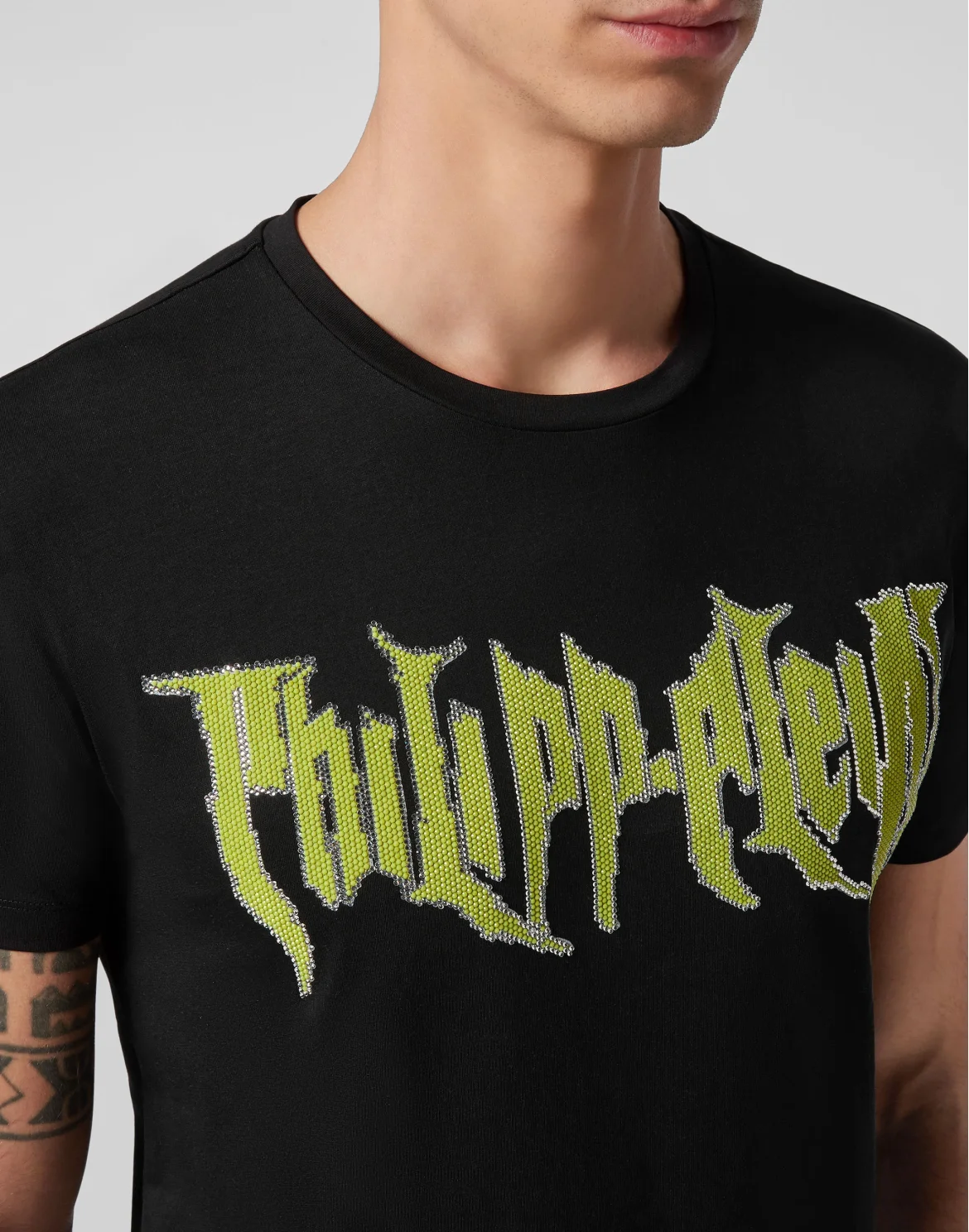 T-shirt Round Neck SS Rock PP, цвет: Черный