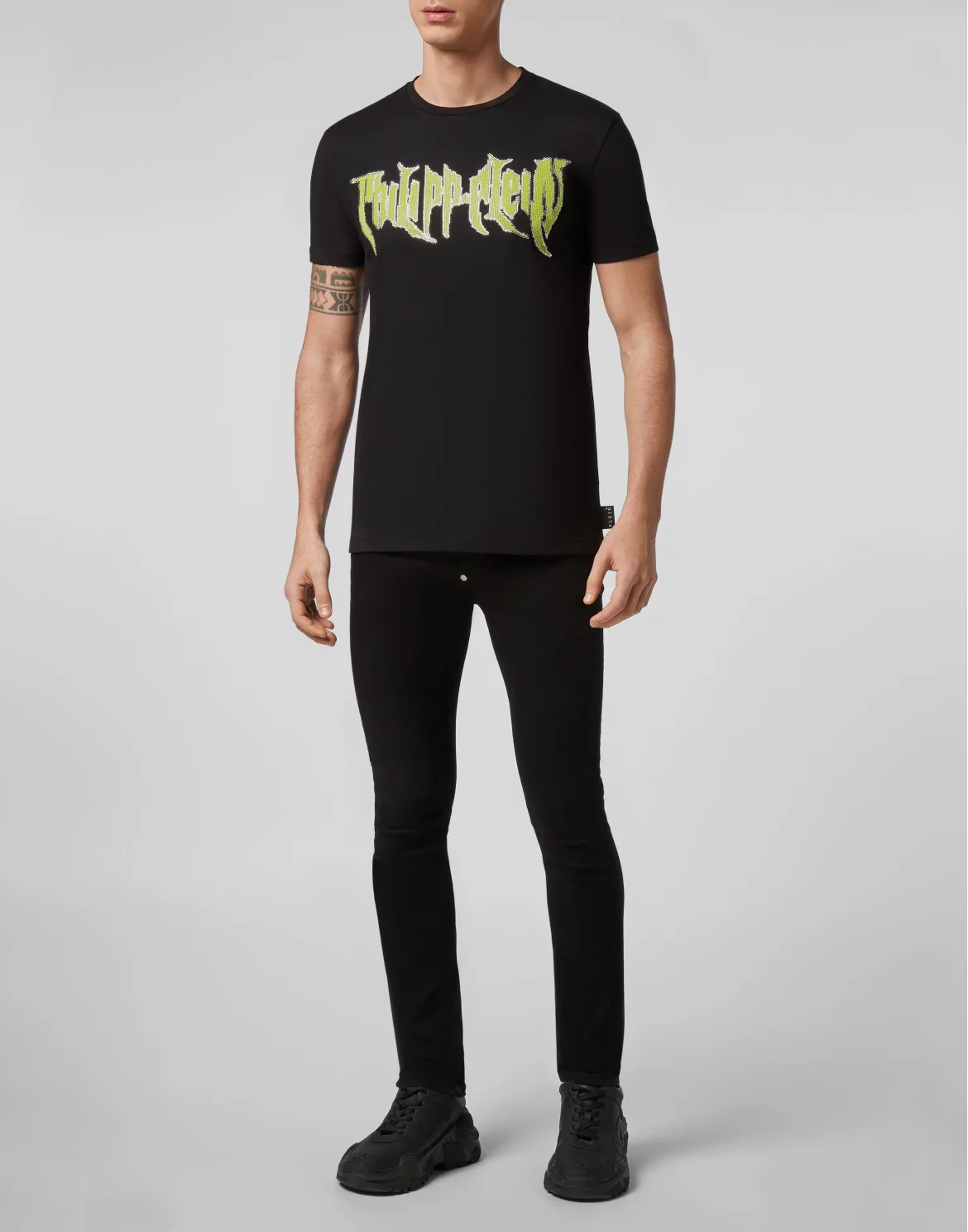 T-shirt Round Neck SS Rock PP, цвет: Черный